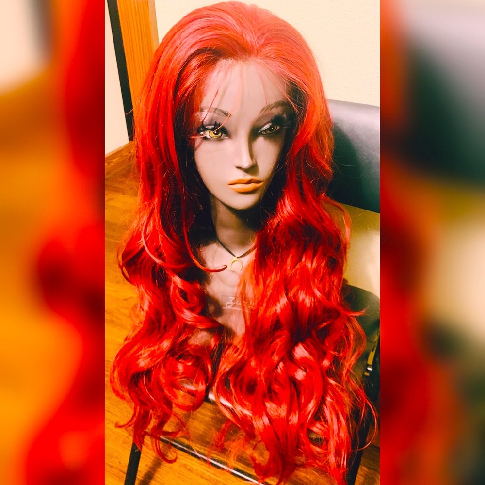 R&B Burgundy Lacefront Wig